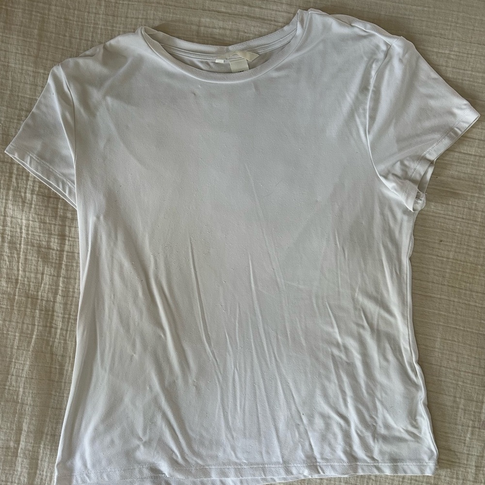 Classic White Women's Top Stretchy